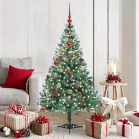 Árbol de Navidad artificial Verde 150 cm PVC y acero en Decoración Festiva y Estacional | Comprar online en Foru.es
