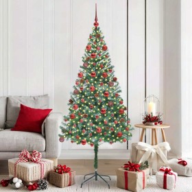 Árbol de Navidad artificial Verde 180 cm PVC y acero en Decoración Festiva y Estacional | Comprar online en Foru.es