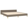 Estructura de cama con cabecero de tela gris taupe 180x200 cm de vidaXL, Camas y somieres - Ref: Foro24-3125401, Precio: 267,...