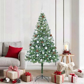 Árbol de Navidad artificial Verde 180 cm PVC y acero en Decoración Festiva y Estacional | Comprar online en Foru.es