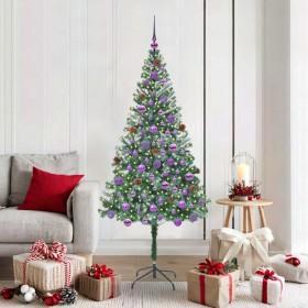 Árbol de Navidad artificial Verde 180 cm PVC y acero en Decoración Festiva y Estacional | Comprar online en Foru.es