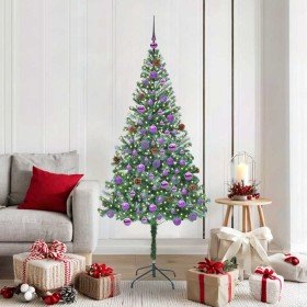 Árbol de Navidad artificial Verde 180 cm PVC y acero en Decoración Festiva y Estacional | Comprar online en Foru.es