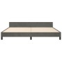 Estructura cama con cabecero terciopelo gris oscuro 200x200 cm de vidaXL, Camas y somieres - Ref: Foro24-3125715, Precio: 223...
