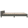 Estructura cama con cabecero terciopelo gris oscuro 200x200 cm de vidaXL, Camas y somieres - Ref: Foro24-3125715, Precio: 223...