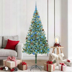 Árbol de Navidad artificial Verde 180 cm PVC y acero en Decoración Festiva y Estacional | Comprar online en Foru.es