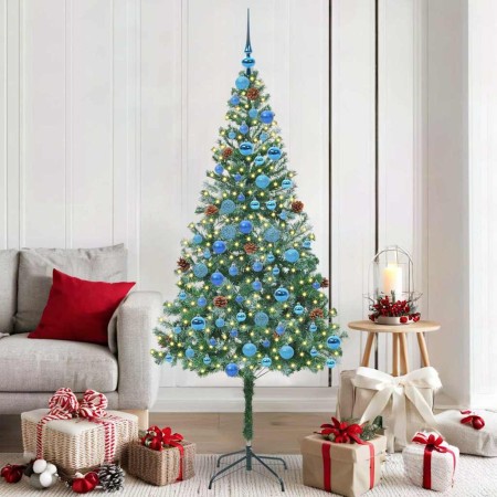 Árbol de Navidad artificial Verde 180 cm PVC y acero en Decoración Festiva y Estacional | Comprar online en Foru.es