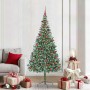 Árbol de Navidad artificial Verde 210 cm PVC y acero en Decoración Festiva y Estacional | Comprar online en Foru.es