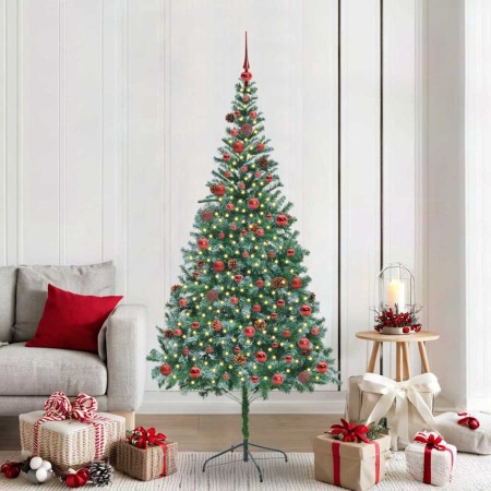 Árbol de Navidad artificial Verde 210 cm PVC y acero en Decoración Festiva y Estacional | Comprar online en Foru.es