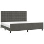 Estructura cama con cabecero terciopelo gris oscuro 200x200 cm de vidaXL, Camas y somieres - Ref: Foro24-3126020, Precio: 227...