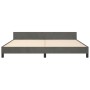 Estructura cama con cabecero terciopelo gris oscuro 200x200 cm de vidaXL, Camas y somieres - Ref: Foro24-3126020, Precio: 227...
