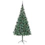 Árbol de Navidad artificial Verde 210 cm PVC y acero en Decoración Festiva y Estacional | Comprar online en Foru.es