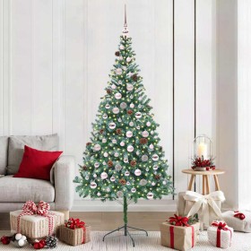 Árbol de Navidad artificial Verde 210 cm PVC y acero en Decoración Festiva y Estacional | Comprar online en Foru.es