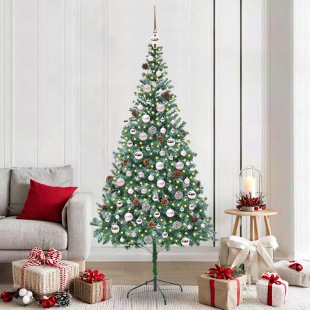 Árbol de Navidad artificial Verde 210 cm PVC y acero en Decoración Festiva y Estacional | Comprar online en Foru.es