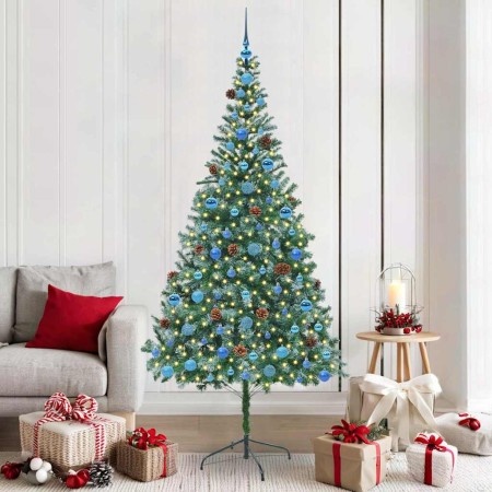 Árbol de Navidad artificial Verde 210 cm PVC y acero en Decoración Festiva y Estacional | Comprar online en Foru.es