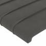 Estructura cama con cabecero terciopelo gris oscuro 140x200 cm de vidaXL, Camas y somieres - Ref: Foro24-3125819, Precio: 209...