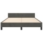 Estructura cama con cabecero terciopelo gris oscuro 140x200 cm de vidaXL, Camas y somieres - Ref: Foro24-3125697, Precio: 197...