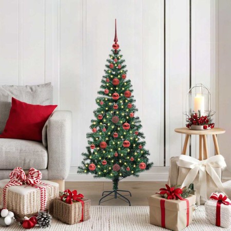Árbol de Navidad Artificial Preiluminado Verde 120 cm en Decoración Festiva y Estacional | Comprar online en Foru.es