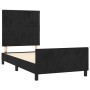 Estructura de cama con cabecero de terciopelo negro 100x200 cm de vidaXL, Camas y somieres - Ref: Foro24-3125863, Precio: 139...