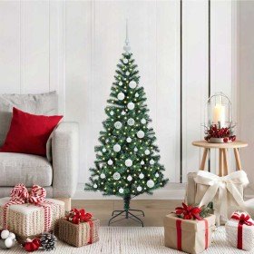 Árbol de Navidad Artificial Preiluminado Verde 120 cm en Decoración Festiva y Estacional | Comprar online en Foru.es