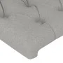 Light gray fabric bed frame with headboard 140x190 cm by vidaXL, Beds and slatted bases - Ref: Foro24-3125292, Price: 218,51 ...