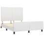 Estructura de cama cabecero cuero sintético blanco 140x200 cm de vidaXL, Camas y somieres - Ref: Foro24-3125452, Precio: 242,...