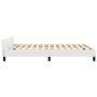 Estructura de cama cabecero cuero sintético blanco 140x200 cm de vidaXL, Camas y somieres - Ref: Foro24-3125452, Precio: 242,...