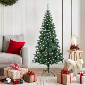 Árbol de Navidad Artificial Preiluminado Verde 150 cm en Decoración Festiva y Estacional | Comprar online en Foru.es