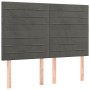 Estructura cama con cabecero terciopelo gris oscuro 140x190 cm de vidaXL, Camas y somieres - Ref: Foro24-3125813, Precio: 206...