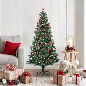Árbol de Navidad Artificial Preiluminado Verde 150 cm en Decoración Festiva y Estacional | Comprar online en Foru.es