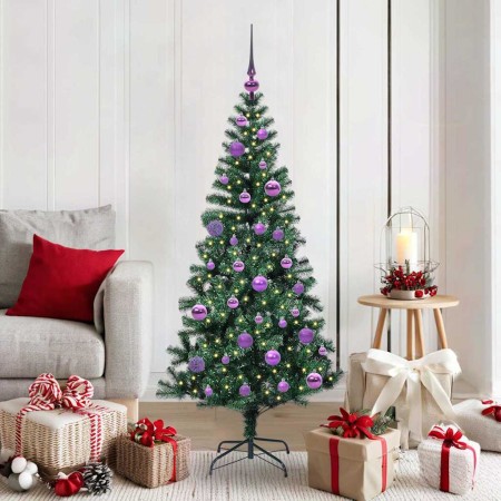 Árbol de Navidad Artificial Preiluminado Verde 150 cm en Decoración Festiva y Estacional | Comprar online en Foru.es