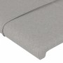 Estructura de cama con cabecero de tela gris claro 140x190 cm de vidaXL, Camas y somieres - Ref: Foro24-3125049, Precio: 225,...