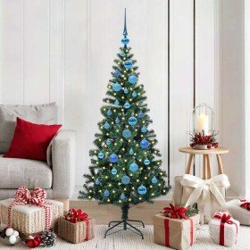 Árbol de Navidad Artificial Preiluminado Verde 150 cm en Decoración Festiva y Estacional | Comprar online en Foru.es