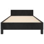 Estructura de cama con cabecero de terciopelo negro 100x200 cm de vidaXL, Camas y somieres - Ref: Foro24-3125619, Precio: 150...