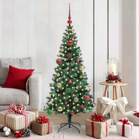 Árbol de Navidad Artificial Preiluminado Verde 150 cm en Decoración Festiva y Estacional | Comprar online en Foru.es