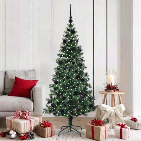 Árbol de Navidad Artificial Preiluminado Verde 180 cm en Decoración Festiva y Estacional | Comprar online en Foru.es