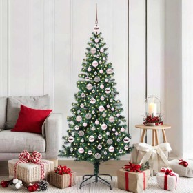 Árbol de Navidad Artificial Preiluminado Verde 180 cm en Decoración Festiva y Estacional | Comprar online en Foru.es