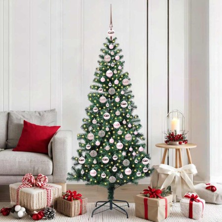 Árbol de Navidad Artificial Preiluminado Verde 180 cm en Decoración Festiva y Estacional | Comprar online en Foru.es