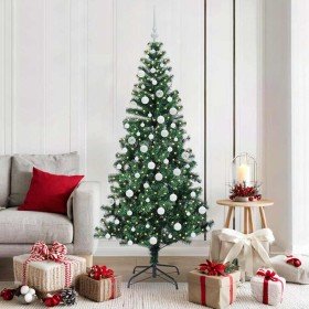 Árbol de Navidad Artificial Preiluminado Verde 180 cm en Decoración Festiva y Estacional | Comprar online en Foru.es