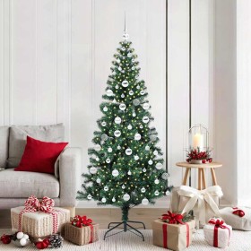 Árbol de Navidad Artificial Preiluminado Verde 180 cm en Decoración Festiva y Estacional | Comprar online en Foru.es