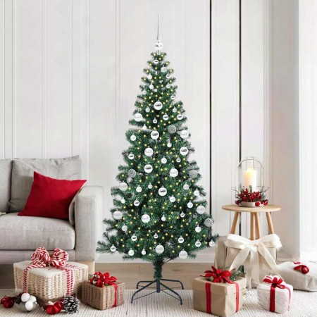 Árbol de Navidad Artificial Preiluminado Verde 180 cm en Decoración Festiva y Estacional | Comprar online en Foru.es