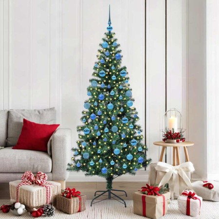 Árbol de Navidad Artificial Preiluminado Verde 180 cm en Decoración Festiva y Estacional | Comprar online en Foru.es