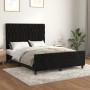Estructura de cama con cabecero de terciopelo negro 140x190 cm de vidaXL, Camas y somieres - Ref: Foro24-3125936, Precio: 269...