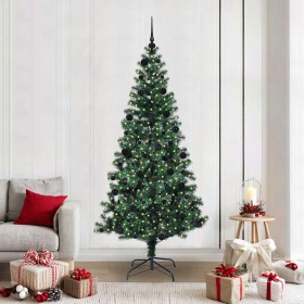 Árbol de Navidad Artificial Preiluminado Verde 210 cm en Decoración Festiva y Estacional | Comprar online en Foru.es