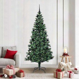 Árbol de Navidad Artificial Preiluminado Verde 210 cm en Decoración Festiva y Estacional | Comprar online en Foru.es