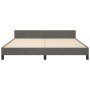 Estructura cama con cabecero terciopelo gris oscuro 160x200 cm de vidaXL, Camas y somieres - Ref: Foro24-3125642, Precio: 210...