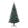 Árbol de Navidad Artificial Preiluminado Verde 210 cm en Decoración Festiva y Estacional | Comprar online en Foru.es