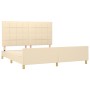 Estructura de cama con cabecero de tela color crema 180x200 cm de vidaXL, Camas y somieres - Ref: Foro24-3125078, Precio: 265...