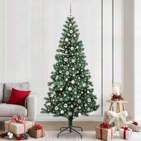 Árbol de Navidad Artificial Preiluminado Verde 240 cm en Decoración Festiva y Estacional | Comprar online en Foru.es