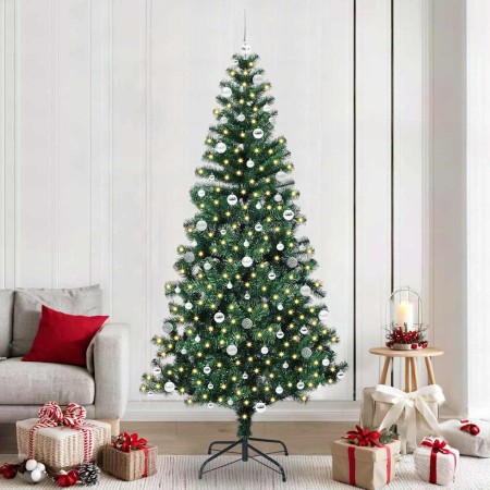 Árbol de Navidad Artificial Preiluminado Verde 240 cm en Decoración Festiva y Estacional | Comprar online en Foru.es