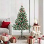 Árbol de Navidad Artificial Nevado con Luz LED Verde y 150 cm en Decoración Festiva y Estacional | Comprar online en Foru.es